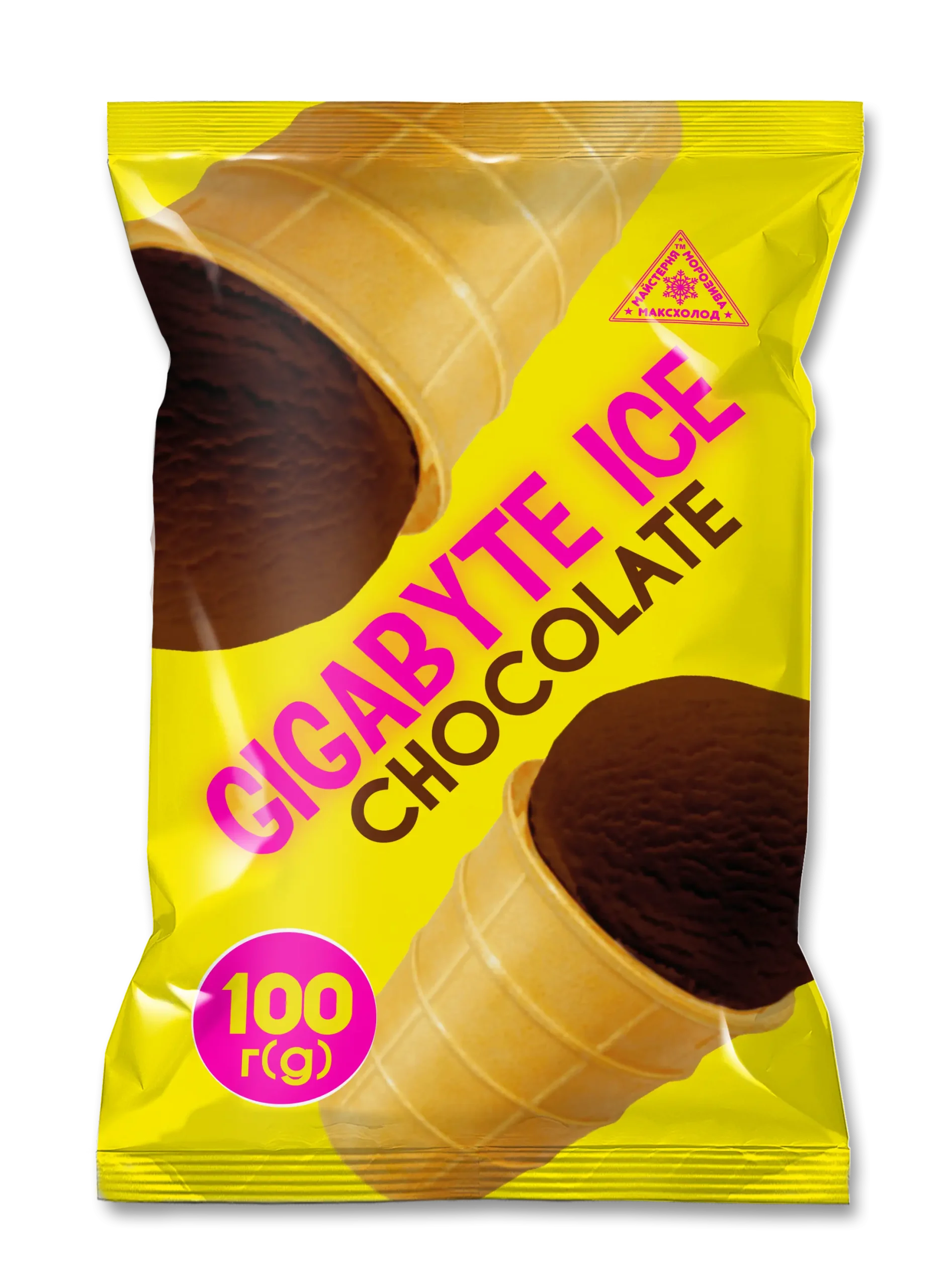 Морозиво «CIGABYTE ICE CACAO» шоколадне у ваф. стаканчику