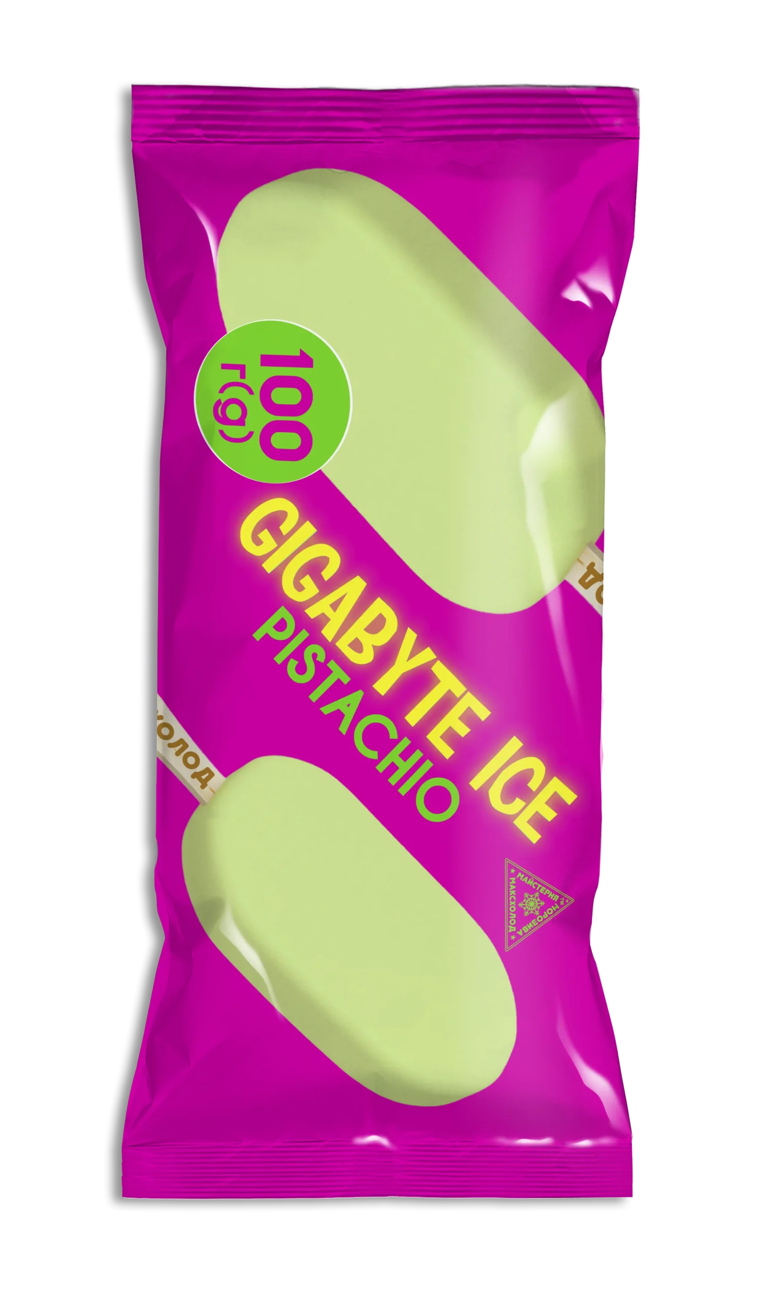 Ескімо «CIGABYTE ICE PISTACHIO» зі смаком фісташки (без глазурі)