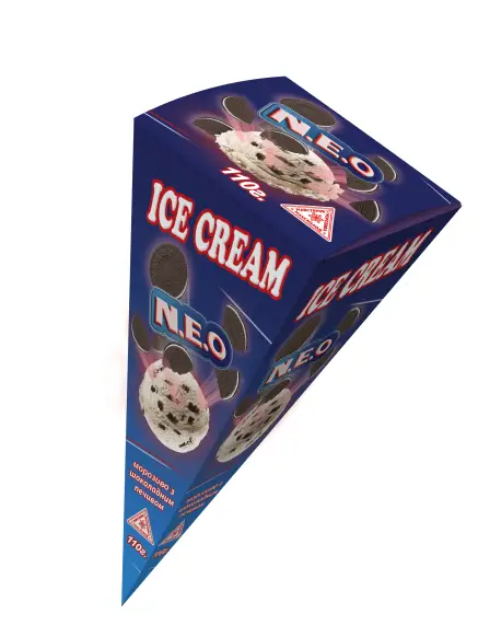 ICE CREAM у цукровому ріжку з шоколадним печивом “N.E.O”